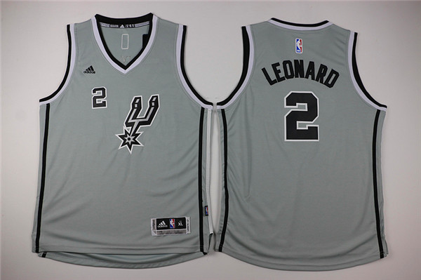 NBA Youth San Antonio Spurs 2 Leonard grey Game Nike Jerseys